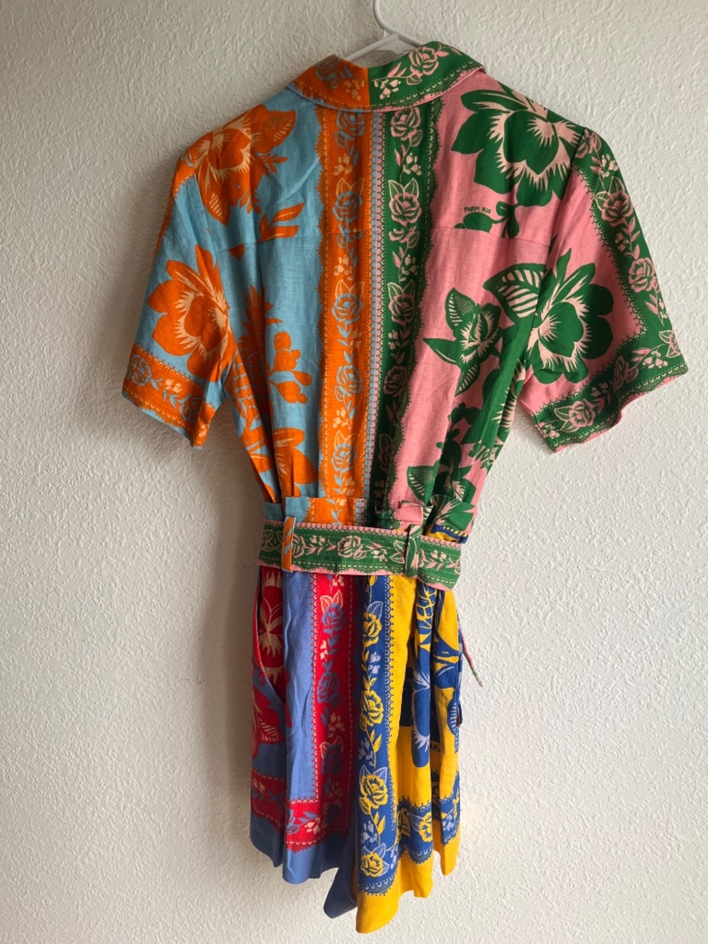 🌺 FARM Rio Tropical Patchwork Print Romper | Size Small 🌺 - Picture 4 of 5